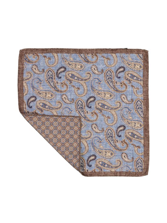 Stockholm Kravatt - Double Medallion Paisley -silkkitaskuliina - 17 BLUE | Stockmann - photo 2