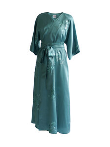 Lili Marleena - Paljettikoristeltu midi-kietaisumekko - TURQUOISE | Stockmann