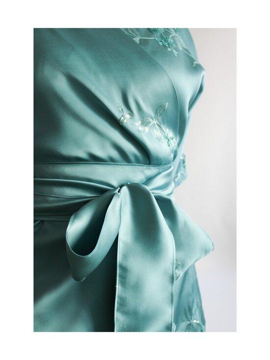Lili Marleena - Paljettikoristeltu midi-kietaisumekko - TURQUOISE | Stockmann - photo 7