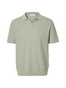Selected - SlhMattis Linen Blend polo krekls - AQUA GRAY | Stockmann