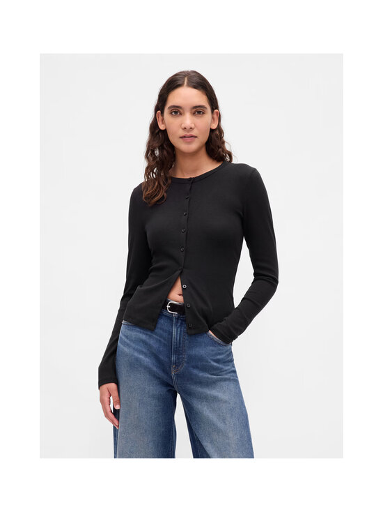GAP - Modern Crewneck kardigans - BLACK | Stockmann - photo 2