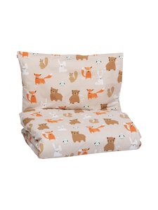Pentik - Metsänväki-pussilakanasetti 120 x 160 + 40 x 60 cm - LIGHT BROWN | Stockmann