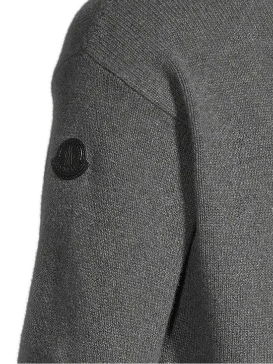 Moncler - Crew Neck -villa-kashmirneule - 922 GREY | Stockmann - photo 5