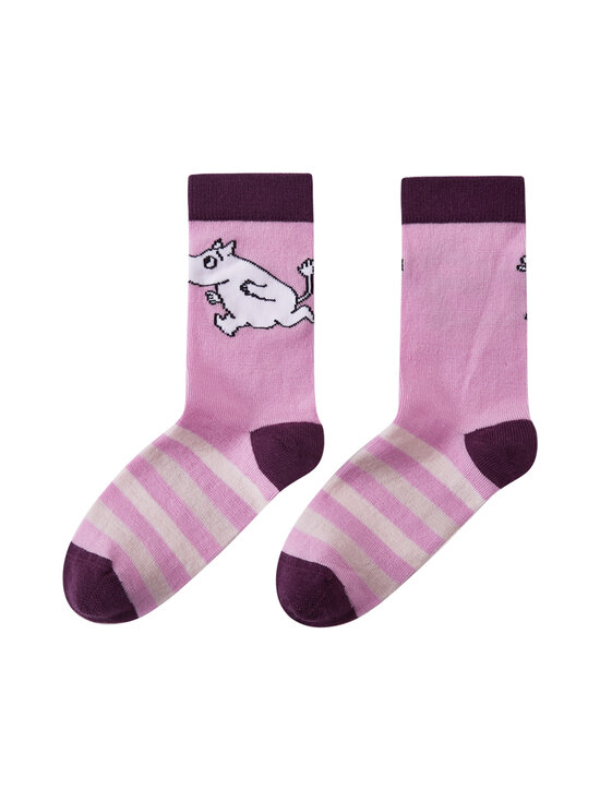 Reima - Moomin Randig -sukat - 4501 GREY PINK | Stockmann - photo 1