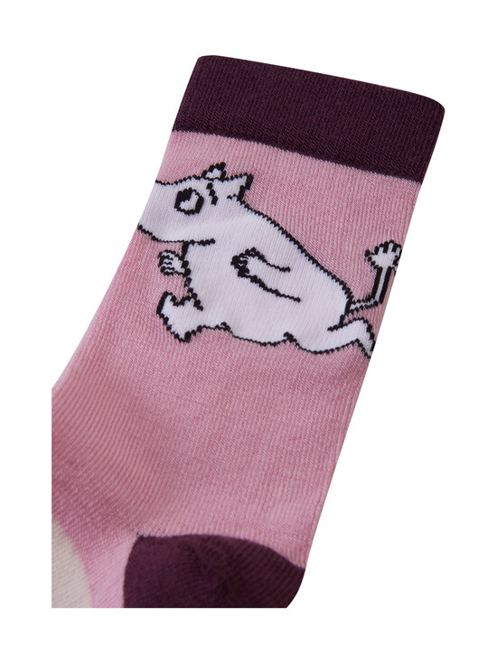 Reima - Moomin Randig -sukat - 4501 GREY PINK | Stockmann - photo 2