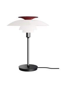 Louis Poulsen - PH 80 Table -pöytävalaisin - OPAL WHITE/HIGH LUSTRE CHROME PLATED. CHROME;RED;WHITE | Stockmann