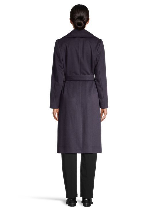 SAND Copenhagen - Clareta Belt Midi -villakangastakki - 590 DARK NAVY BLUE | Stockmann - photo 3