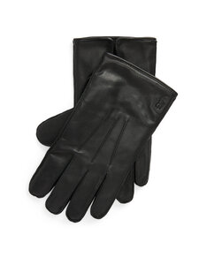 Polo Ralph Lauren - Vettähylkivät nahkakäsineet - 001 BLACK | Stockmann