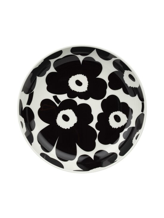Marimekko - Unikko- syvä lautanen 20,5 cm - BLACK, WHITE | Stockmann - photo 1
