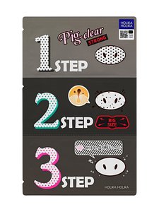 Holika Holika - Pig Clear Blackhead 3-Step Kit (Strong) -mustapäälaastari Holika Holika - Pig Clear Blackhead 3-Step Kit (Strong) -mustapäälaastari | Stockmann