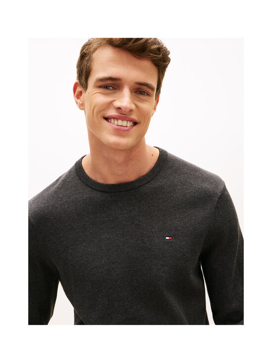 Tommy Hilfiger - Essential Cotton Crew -paita - P92 DARK GREY HEATHER | Stockmann - photo 5