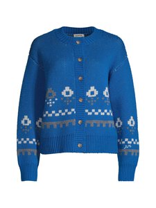 Damson Madder - Romily Wool Intarsia Squirrel -neuletakki - BLUE | Stockmann