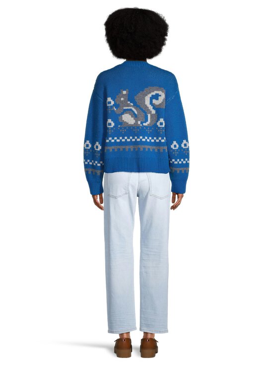 Damson Madder - Romily Wool Intarsia Squirrel -neuletakki - BLUE | Stockmann - photo 2