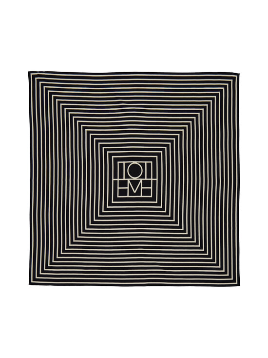 TOTEME - Signature Monogram -silkkihuivi - 001 BLACK | Stockmann - photo 2