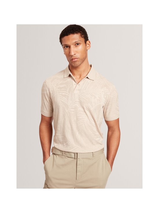 Ted Baker London - Edwine Regular Jacquard Leaf polo krekls - BEIGE - photo 3 Ted Baker London - Edwine Regular Jacquard Leaf polo krekls - BEIGE | Stockmann - photo 3
