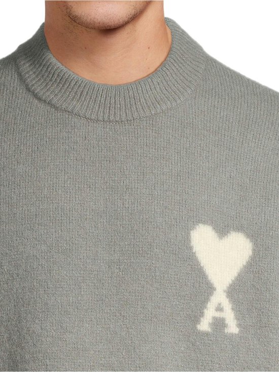 Ami - Ami de Coeur -neulepaita - 058 : GRIS/ECRU - photo 4 Ami - Ami de Coeur -neulepaita - 058 : GRIS/ECRU | Stockmann - photo 4