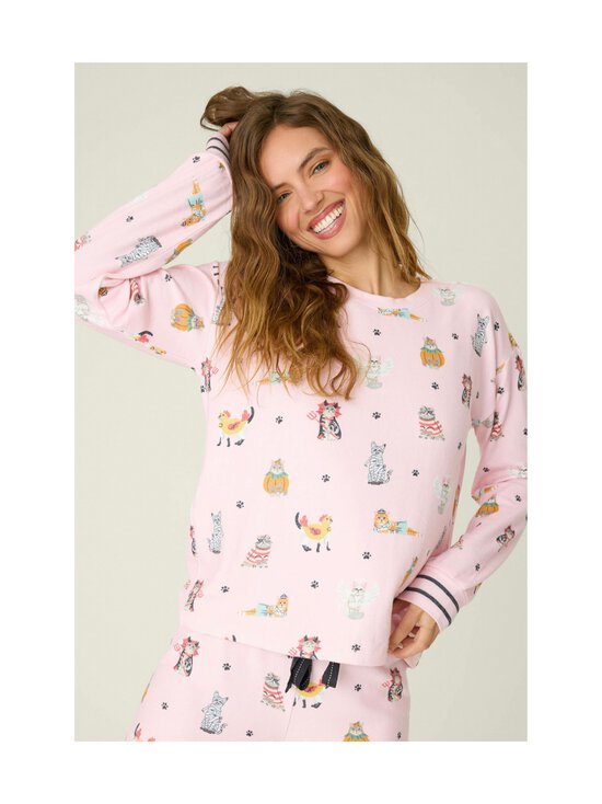 Pj Salvage - Feline spooky -pyjamapaita - 505 ROSE MELANGE | Stockmann - photo 2
