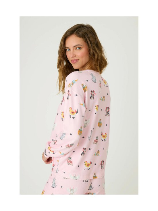 Pj Salvage - Feline spooky -pyjamapaita - 505 ROSE MELANGE | Stockmann - photo 3