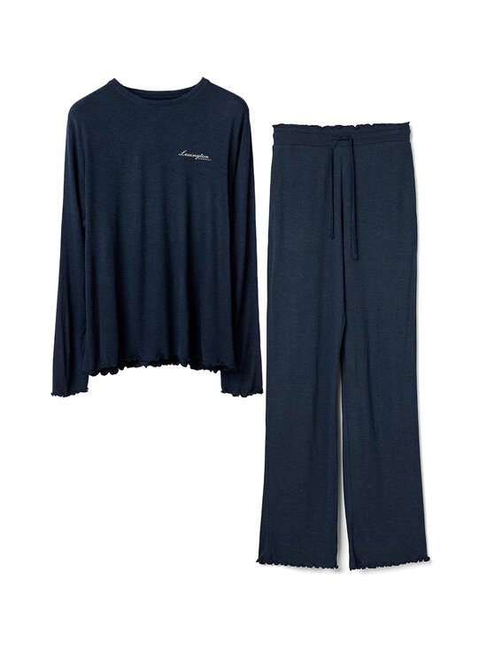 Lexington - Viscose/Modal Blend Jersey -pyjama 2-osainen - 562 DARK BLUE MELANGE - photo 1 Lexington - Viscose/Modal Blend Jersey -pyjama 2-osainen - 562 DARK BLUE MELANGE | Stockmann - photo 1