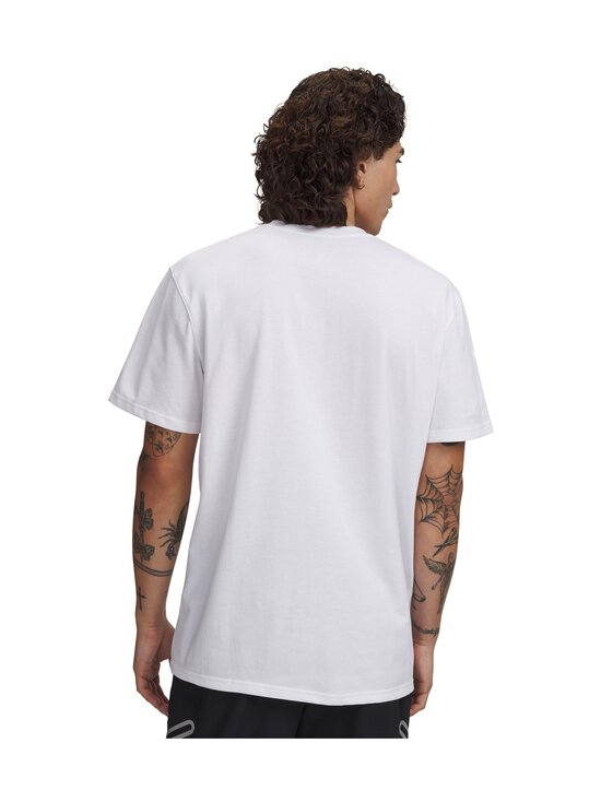 Under Armour - M Logo Embroidered Heavyweight t-paita - 100 WHITE | Stockmann - photo 4