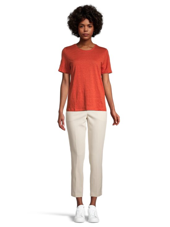 ESSENTIALS by Stockmann - Maria Linen Shirt - ORANGE RED - photo 2 ESSENTIALS by Stockmann - Maria Linen Shirt - ORANGE RED | Stockmann - photo 2