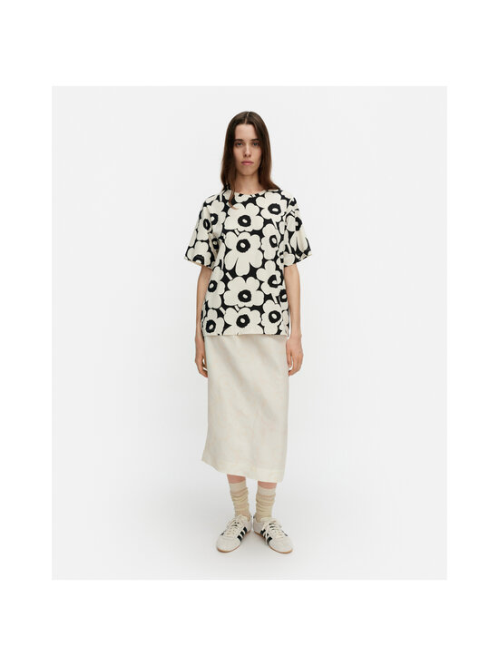 Marimekko - Tunnit Unikko -trikoopaita - 191 BLACK OFF WHITE | Stockmann - photo 2