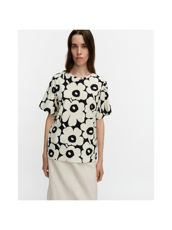 Marimekko - Tunnit Unikko -trikoopaita - 191 BLACK OFF WHITE | Stockmann - photo 5