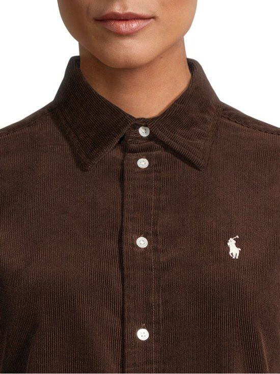 Polo Ralph Lauren - Sport-vakosamettipaita - 009 DARK BROWN | Stockmann - photo 4