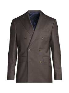 SAND Copenhagen - Star Double Breasted Split -bleiseri - 280 DARK BROWN | Stockmann
