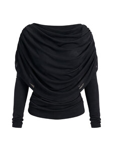 Object - ObjDina Boatneck blūze - BLACK | Stockmann
