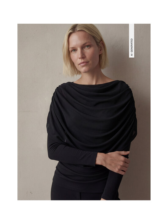 Object - ObjDina Boatneck blūze - BLACK | Stockmann - photo 2