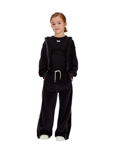 Calvin Klein Kids - Wide Leg Piping -samettihousut - BEH CK BLACK | Stockmann