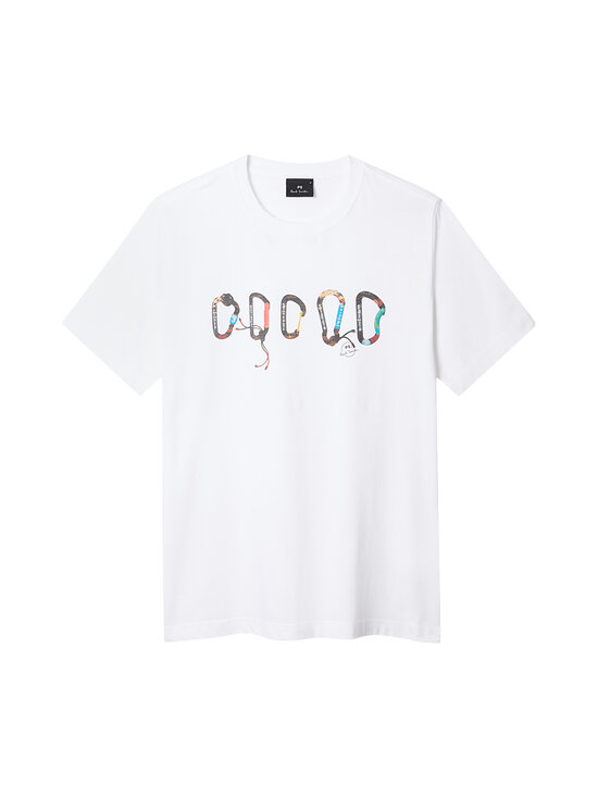 PS Paul Smith - Regular fit carabiner t-krekls - 01 WHITE | Stockmann - photo 1