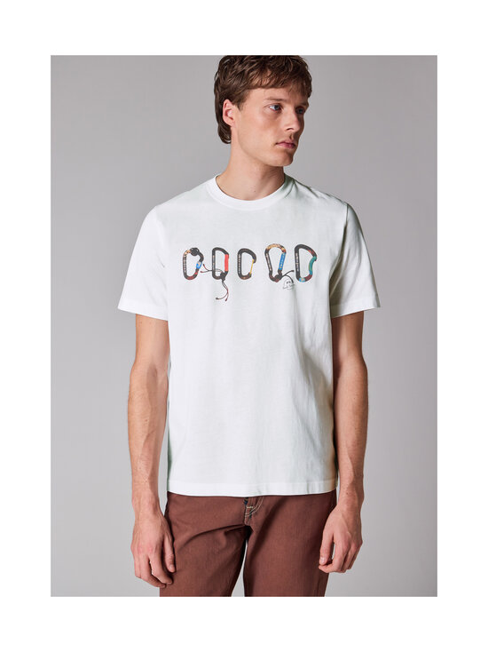PS Paul Smith - Regular fit carabiner t-krekls - 01 WHITE | Stockmann - photo 2