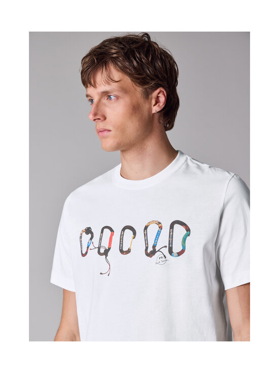 PS Paul Smith - Regular fit carabiner t-krekls - 01 WHITE | Stockmann - photo 3