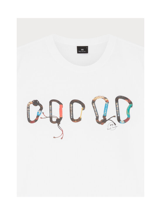 PS Paul Smith - Regular fit carabiner t-krekls - 01 WHITE | Stockmann - photo 4