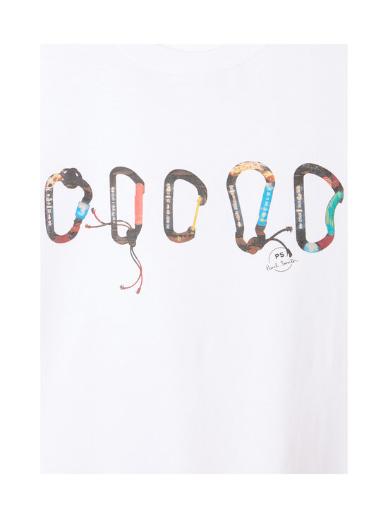 PS Paul Smith - Regular fit carabiner t-krekls - 01 WHITE | Stockmann - photo 5