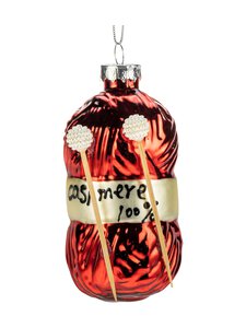 Weiste - Wool Yarn With Knitting Needles -joulukuusenkoriste - RED | Stockmann