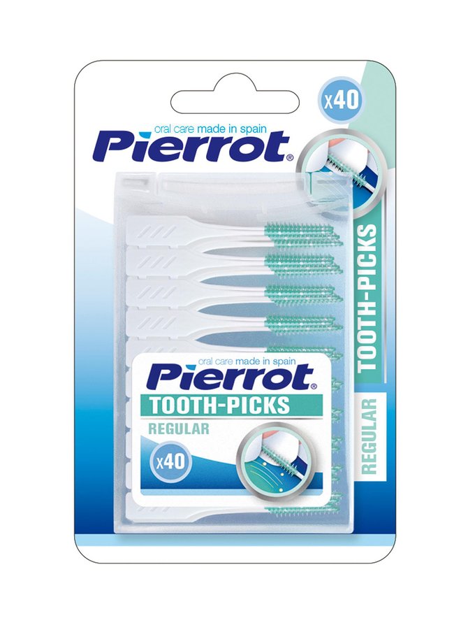 Pierrot - Rubber Toohpicks -kumiset Hammastikut 40 Kpl