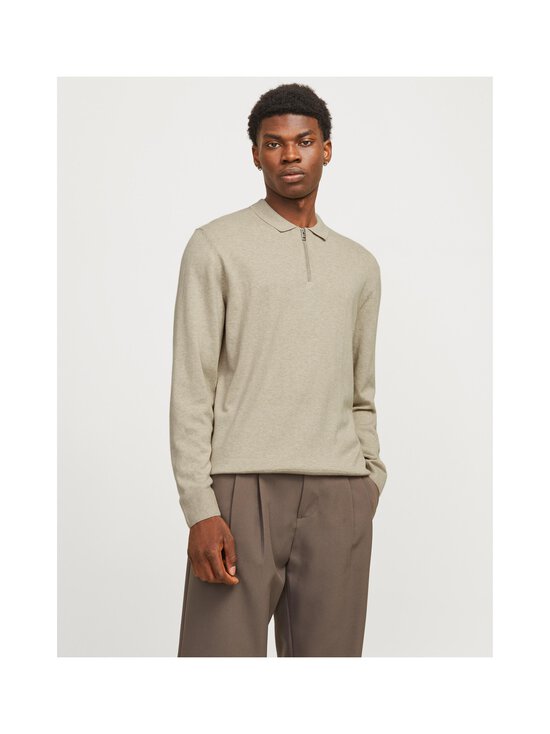 Jack & Jones - Kampsun JJEEmil Polo Half Zip - OATMEAL MELANGE - photo 4 Jack & Jones - Kampsun JJEEmil Polo Half Zip - OATMEAL MELANGE | Stockmann - photo 4
