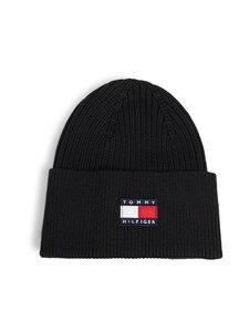 Tommy Hilfiger - Kootud müts Heritage Flag - BDS BLACK | Stockmann