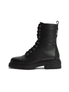 Tommy Hilfiger - Emboss Grain Leather -nilkkurit - BDS BLACK | Stockmann