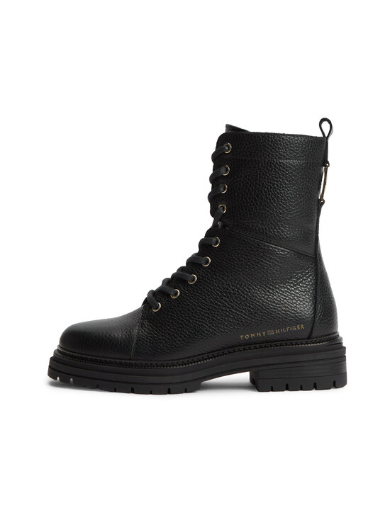 Tommy Hilfiger - Emboss Grain Leather -nilkkurit - BDS BLACK | Stockmann - photo 1