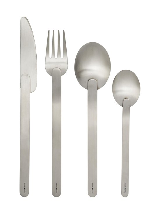 Ferm Living - Stelo-aterimet 4 kpl - BRUSHED STAINLESS STEEL | Stockmann - photo 2