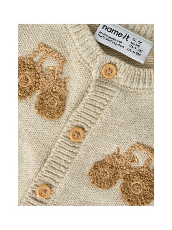 Name It - NbmLondon adīta jaka - PEYOTE MELANGE DETAIL:SESAME TRACTOR | Stockmann - photo 3
