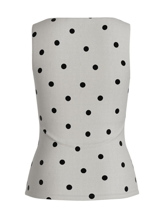 Vila - ViKenza U-Neck -toppi - SNOW WHITE AOP:BLACK DOTS | Stockmann - photo 2