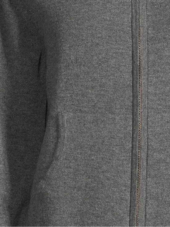 GANT - Superfine Lambswool -vetoketjullinen neulehuppari - 90 CHARCOAL MELANGE | Stockmann - photo 4