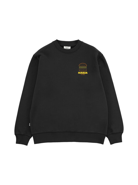 Makia - Burger-collegepaita - 999 BLACK | Stockmann - photo 1