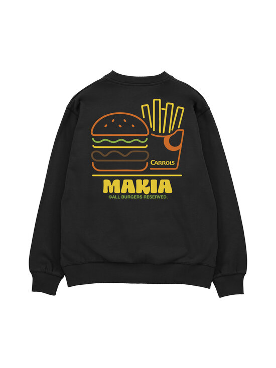 Makia - Burger-collegepaita - 999 BLACK | Stockmann - photo 2
