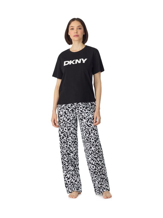 Dkny - Top & Pant Sleep Set -pyjama - 19 BLACK PRT | Stockmann - photo 2